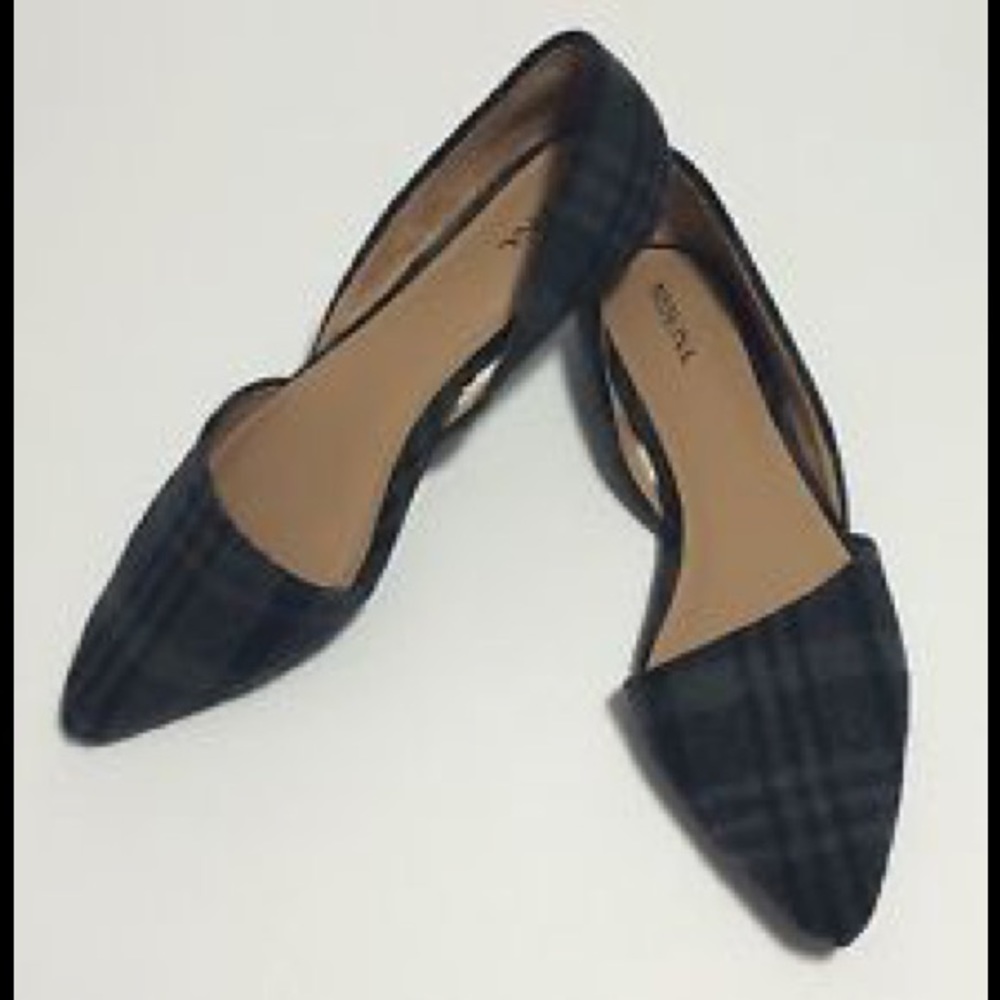 🌟NWT🌟 Gray and black plaid merona flats