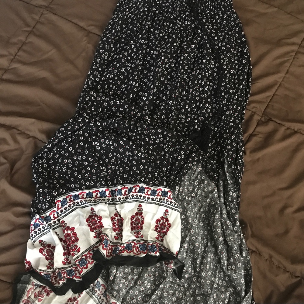 Long flower skirt