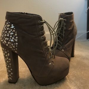 Bamboo Studded Zooey Heels Bamboo Studded Zooey Heels