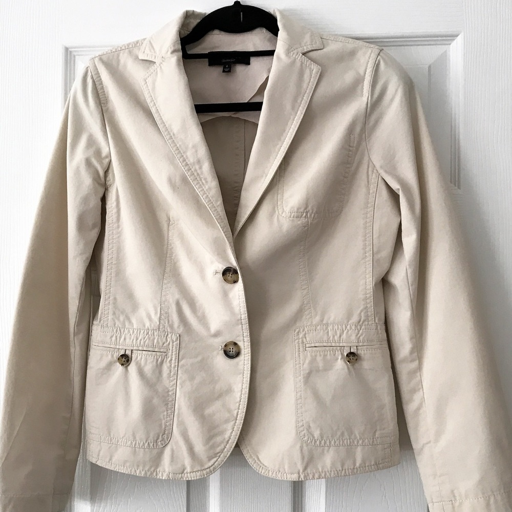 Talbots women's beige fitted jacket