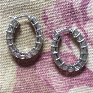 JTV Bella Luce Oval Hoop Earrings