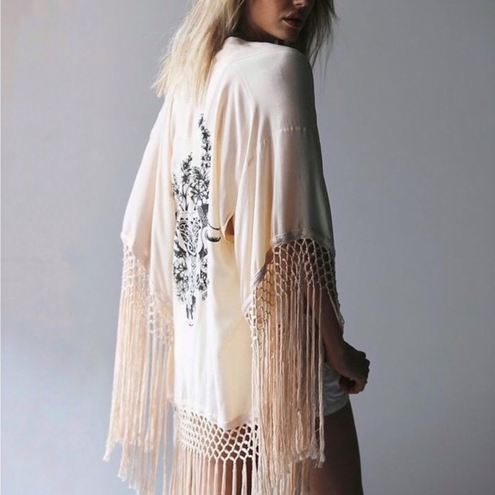 Spell Stag Amulet Kimono