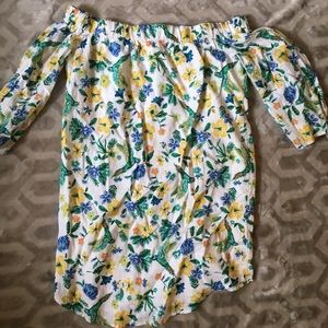 Off the shoulder floral dress