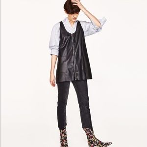 Zara Faux Leather Vest!