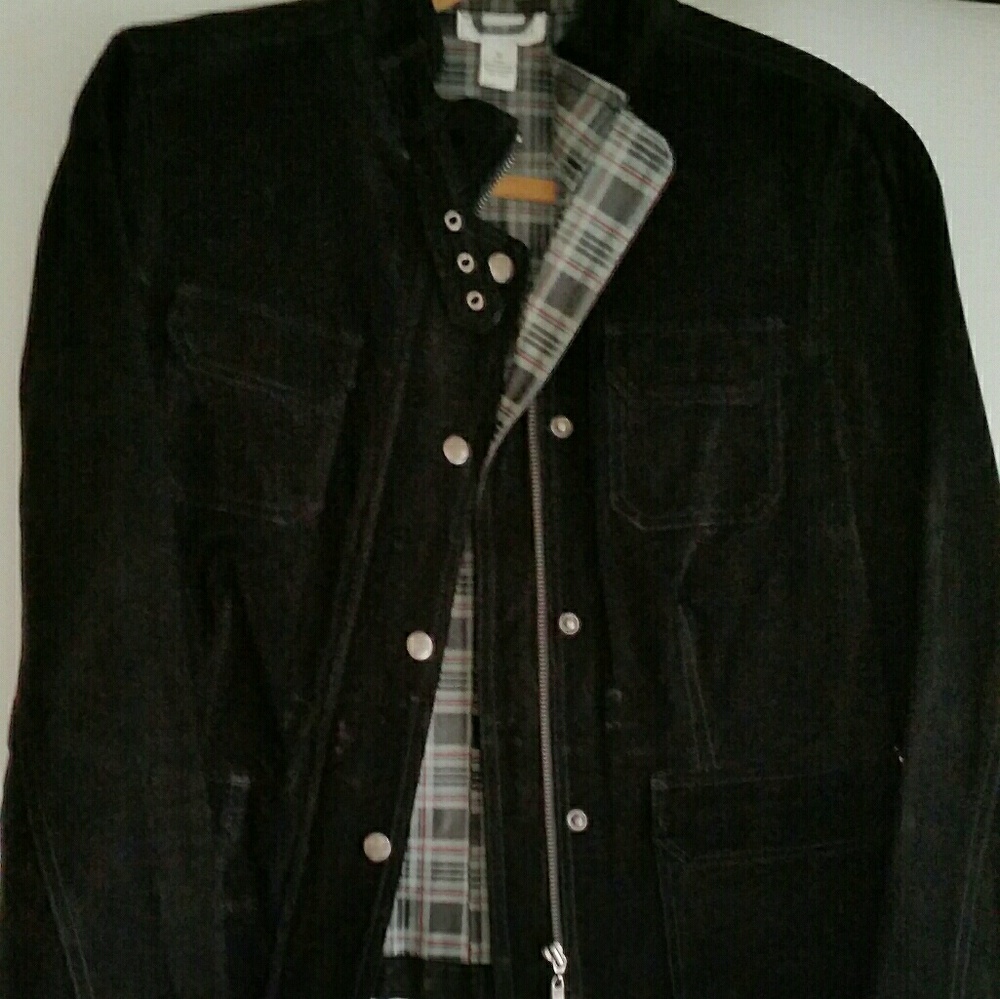 Black genuine suede jacket