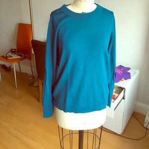 Jcrew aqua sweater