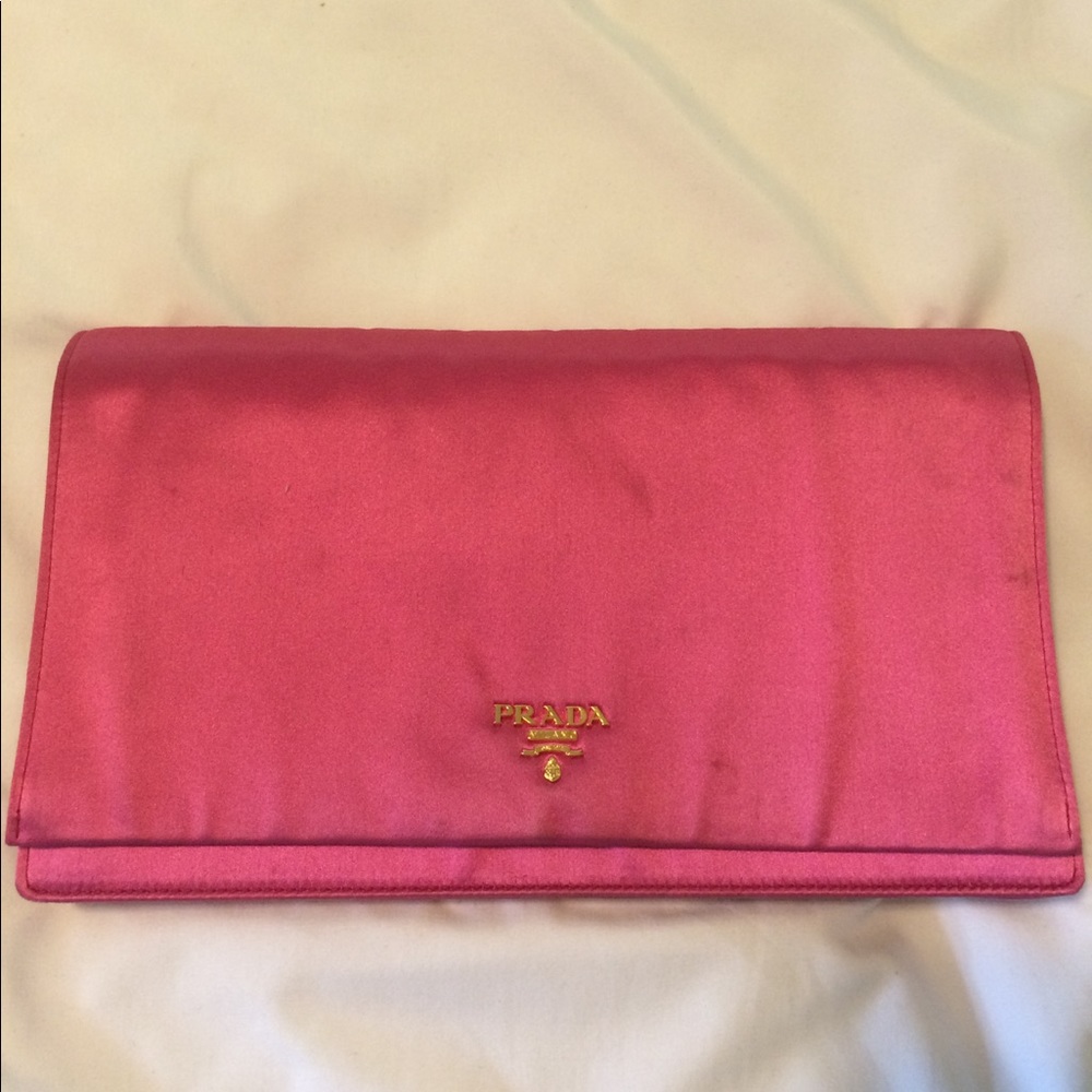 Pink Prada Clutch