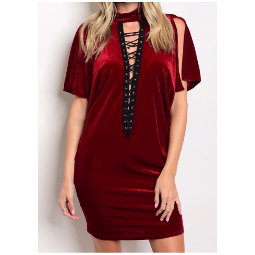 Velvet Choker Dress