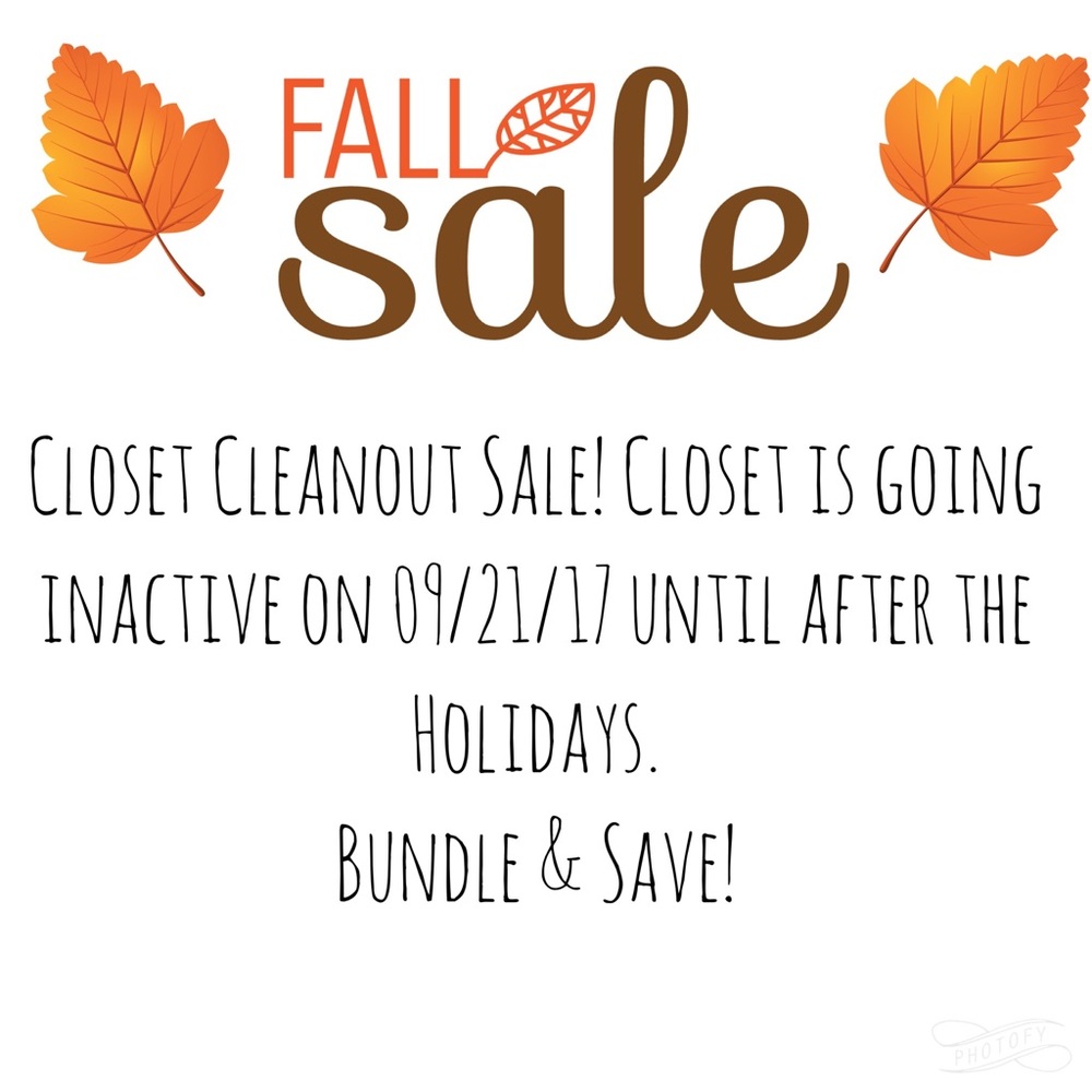 Fall Cleanout Sale!