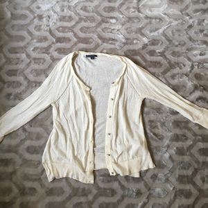 Cream American Eagle cardigan