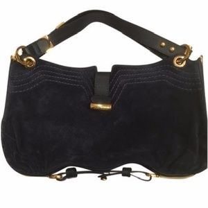 Jimmy Choo Python Trim Ayse (navy) Shoulder Bag Jimmy Choo Python Trim Ayse (navy) Shoulder Bag