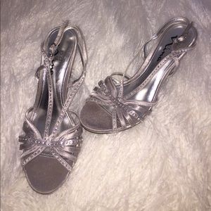 Silver shoes