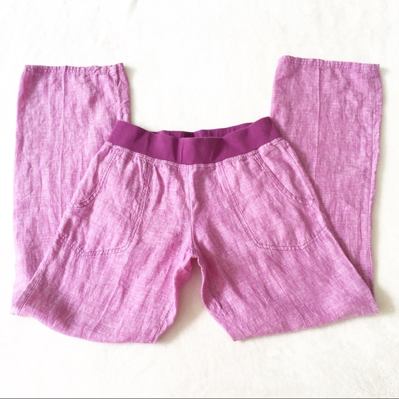 Toad&Co Pants - Toad & Co Purple Linen Pants