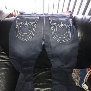 True Religion Billy Triple Stitched Blue Denim
