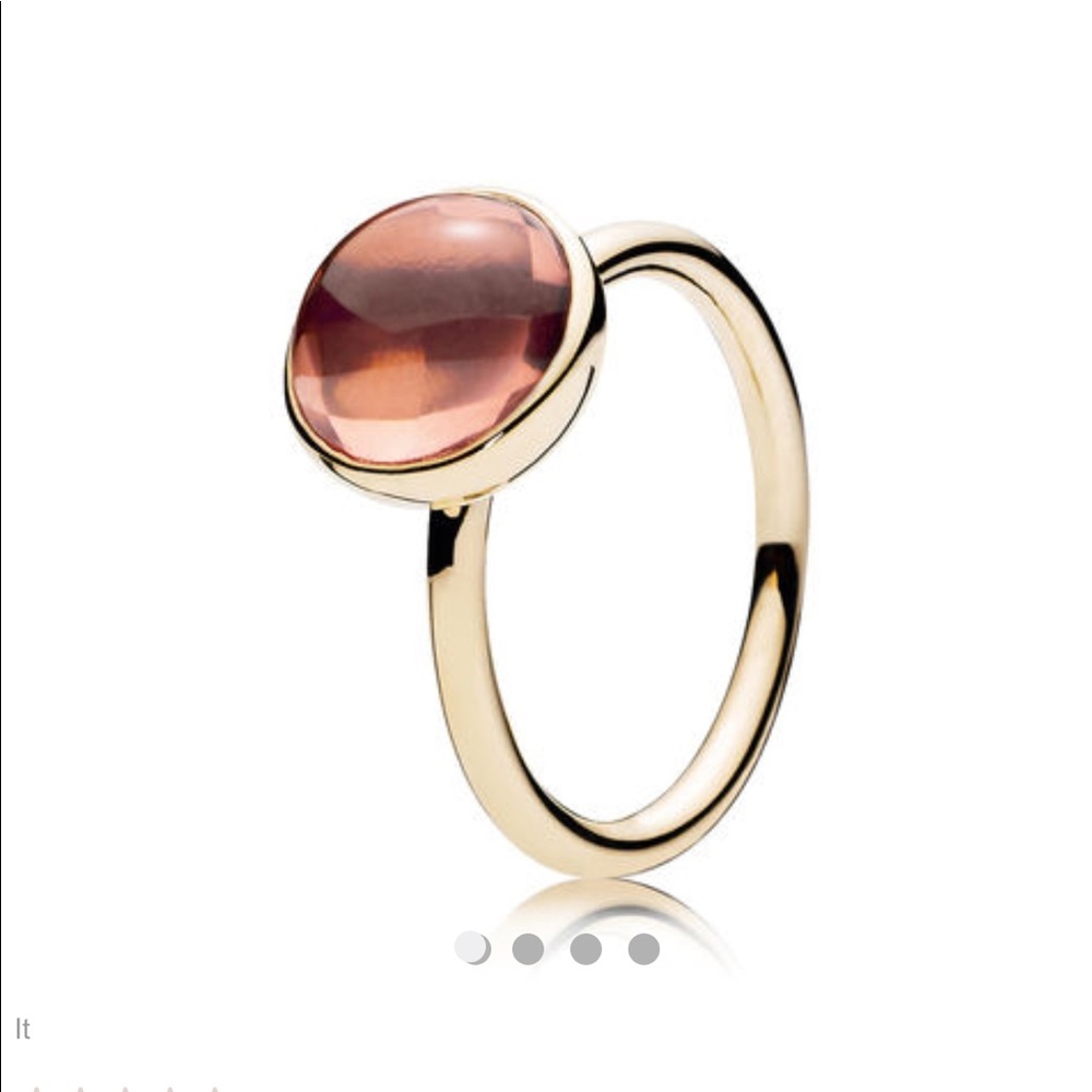 SOLD Pandora Poetic Droplet Ring Gold SOLD