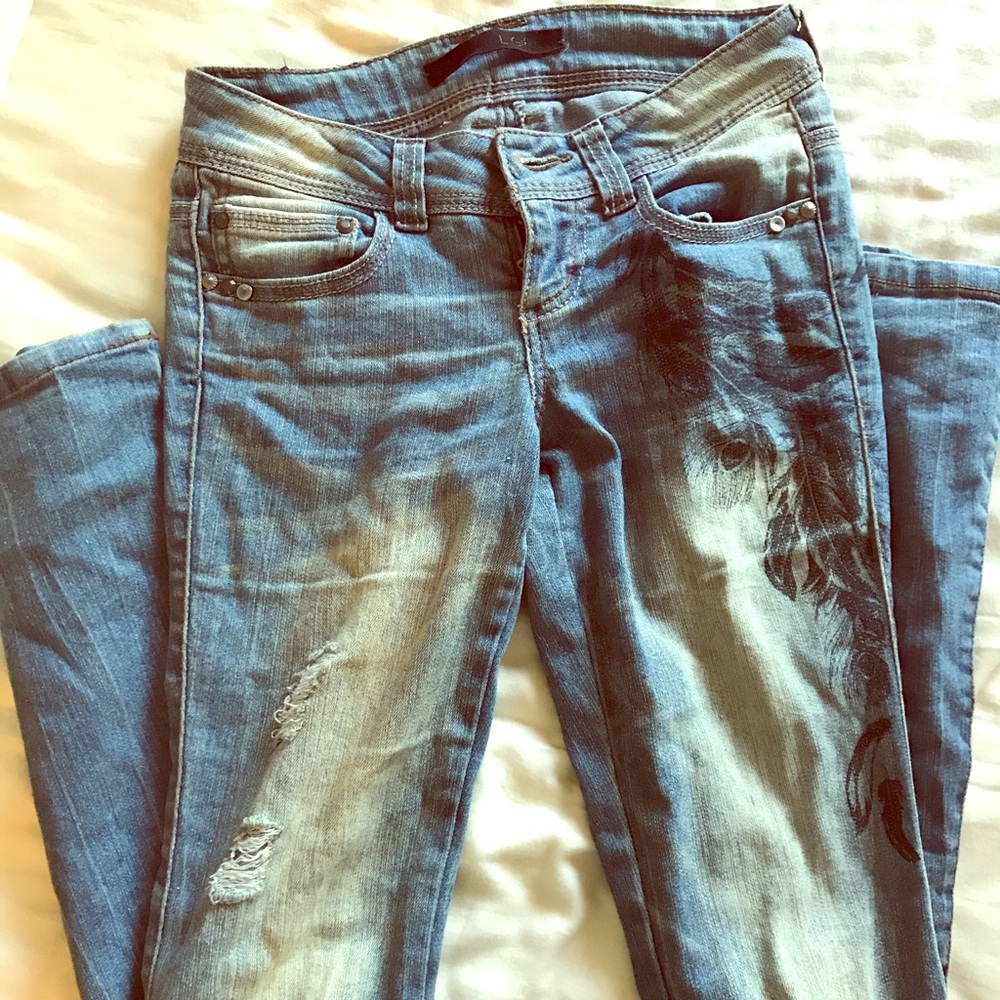 Material Girl Jeans - semi flare, worn once