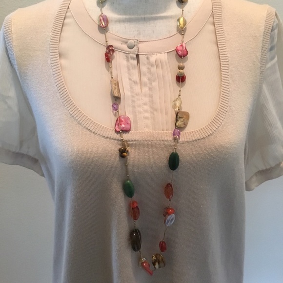 Pretty Beige sweater top - Picture 2 of 5