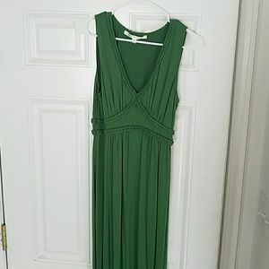 Green maxi dress