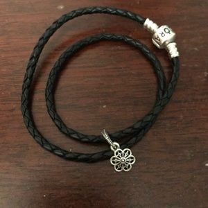 Pandora leather bracelet