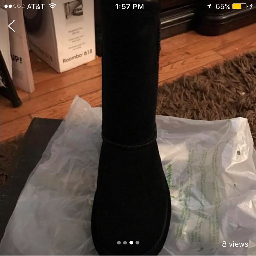 ✔️✔️✔️sold✔️✔️✔️ Black Bearpaw girl boots