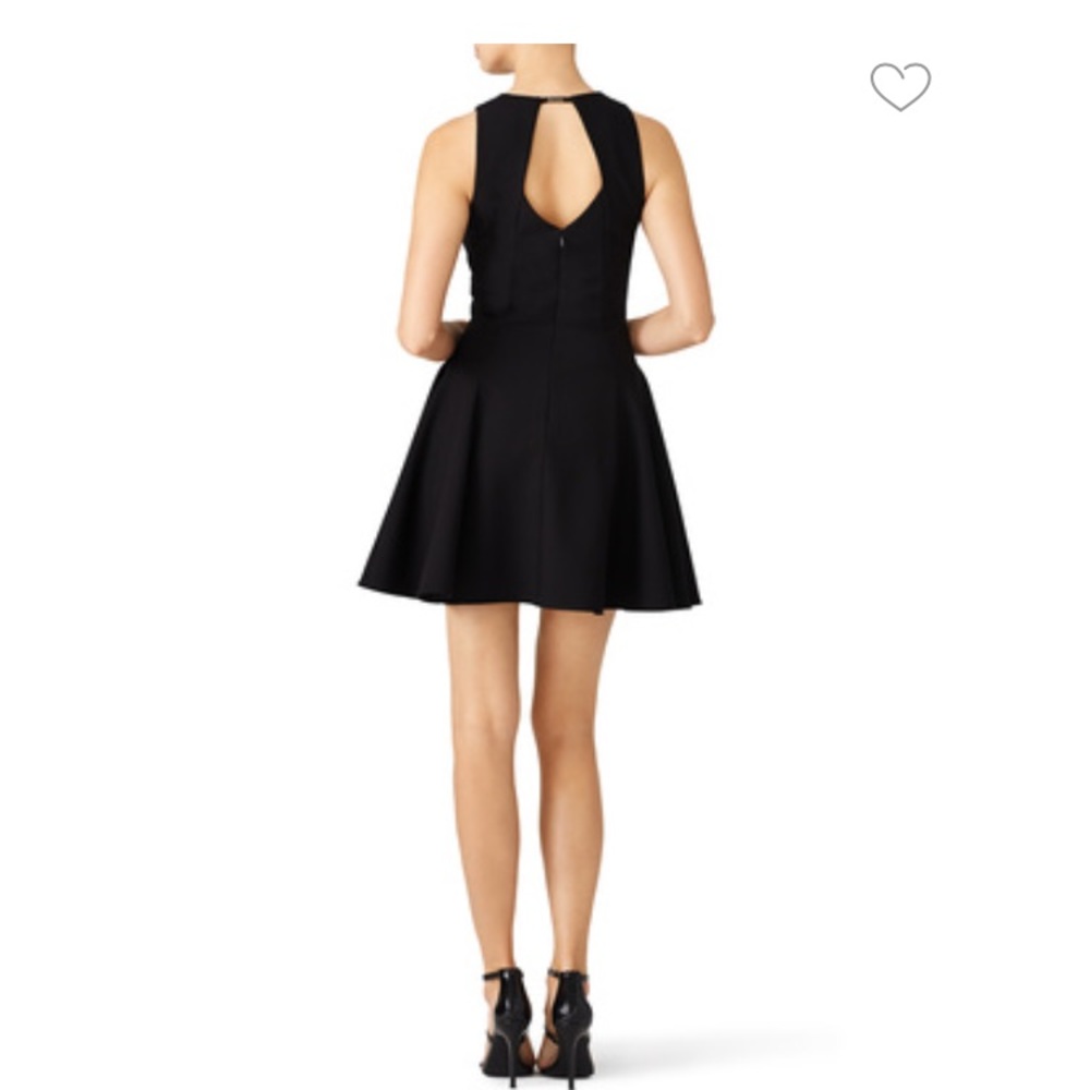 Halston Heritage crepe cutout dress