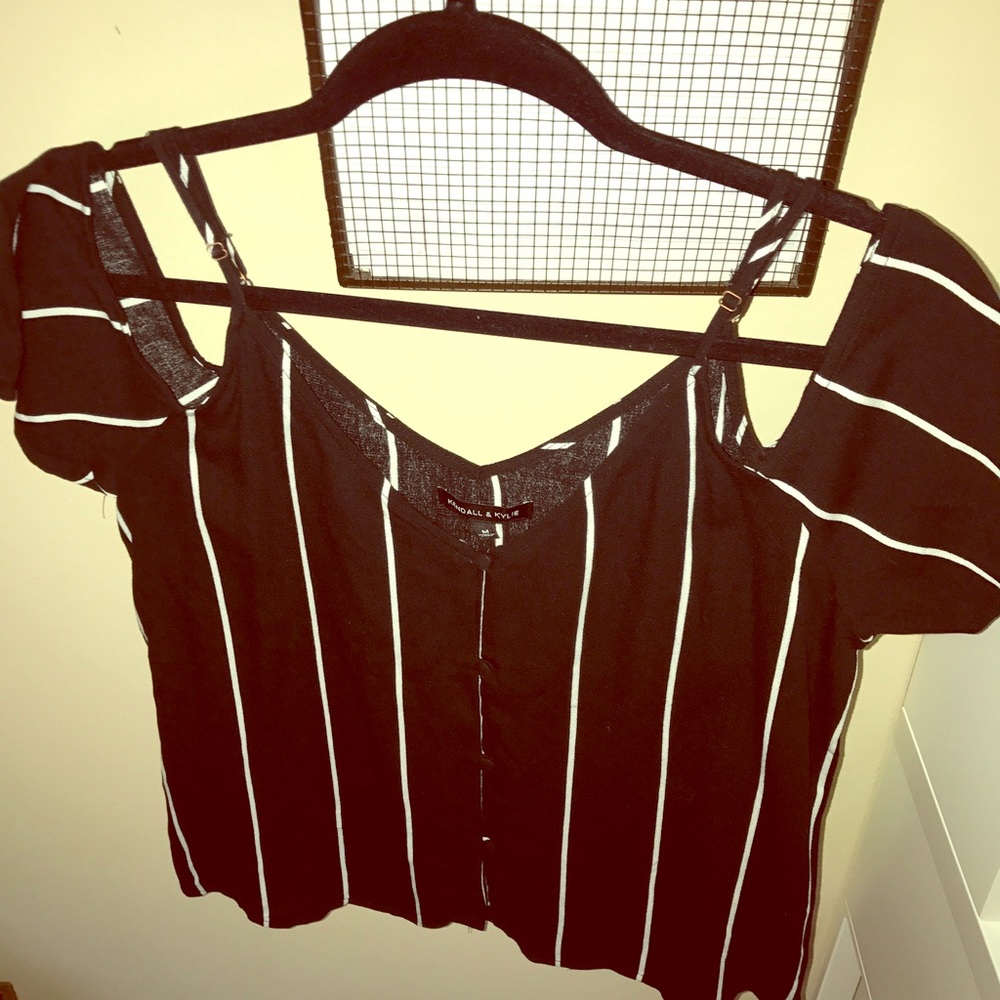 KENDALL & KYLIE- striped top