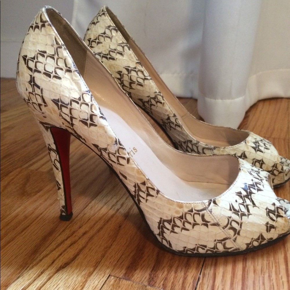 Snakeskin Christian Louboutins