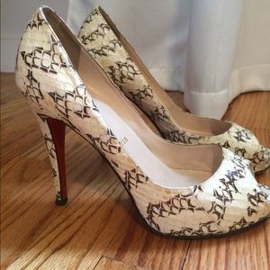 Snakeskin Christian Louboutins