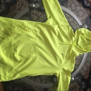 NIKE Neon Yellow Hoodie, VERY BRIGHT.