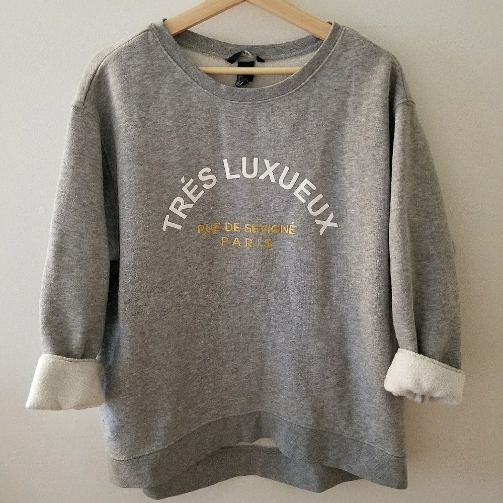 Oversized grey H&M sweater