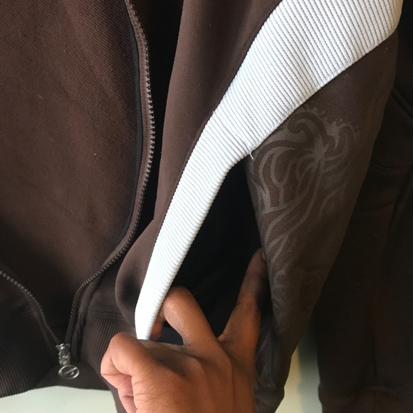 Nike Brown Zip sweater - Picture 6 of 7
