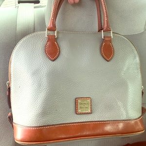 Dooney and bourke purse. Pebbled leather. Grey