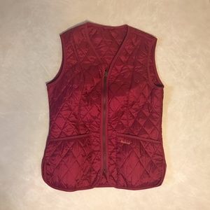 barbour red vest - betty interactive liner 8