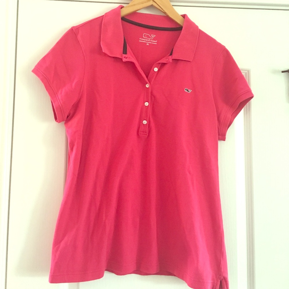Vineyard Vines Women's Polo XL in hot pink