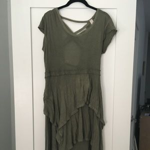 Free People Size Small Flowy Olive Dress