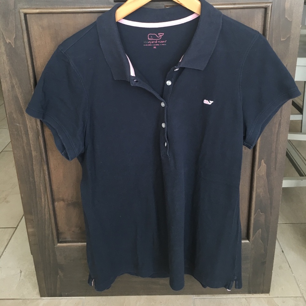 Vineyard Vines Women's Polo XL in navy