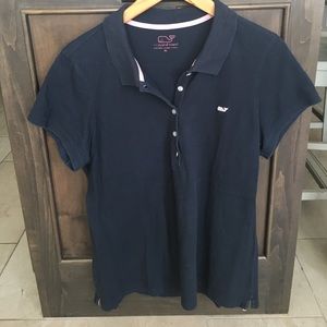 Vineyard Vines Women's Polo XL in navy