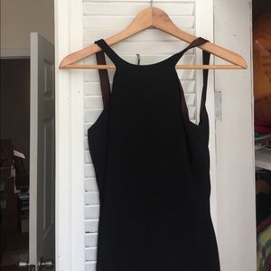 Elie Tahari black cocktail dress with low back