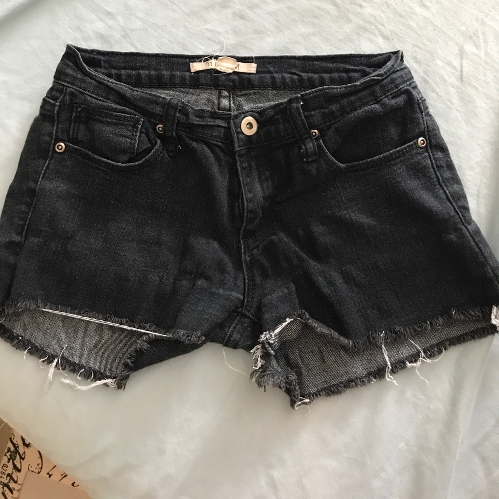 Dark jean shorts