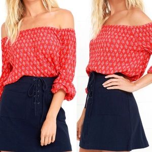 Billabong Off the Shoulder Top