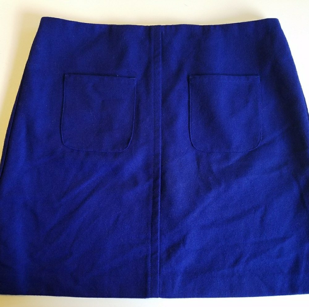 NWOT Asos blue wool skirt