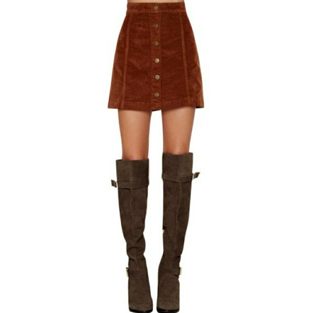 Corduroy Mini Skirt