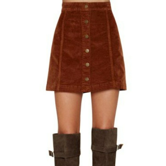 Corduroy Mini Skirt - Picture 2 of 5