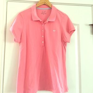 Vineyard Vines Women's Polo XL in pink.