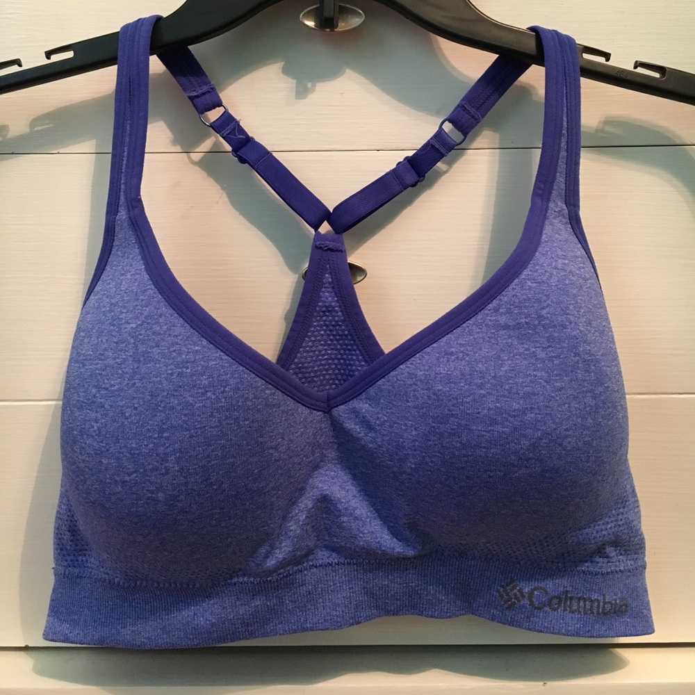 Never been worn blue Columbia sports bra