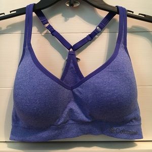 Never been worn blue Columbia sports bra