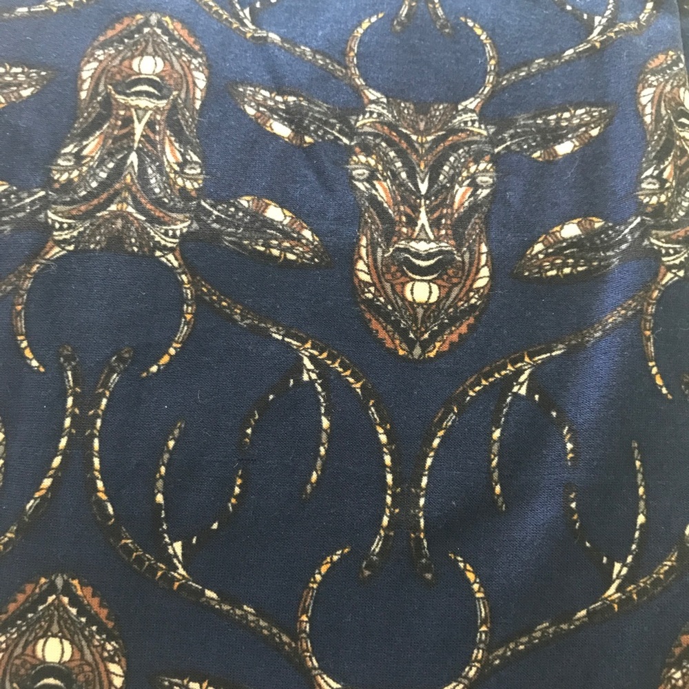 Lularoe TC BNWT Navy Deer Leggings!