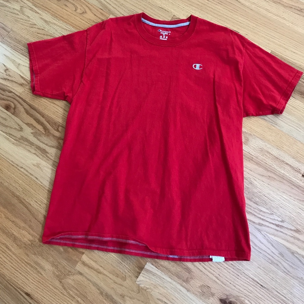 Simple champion red shirt