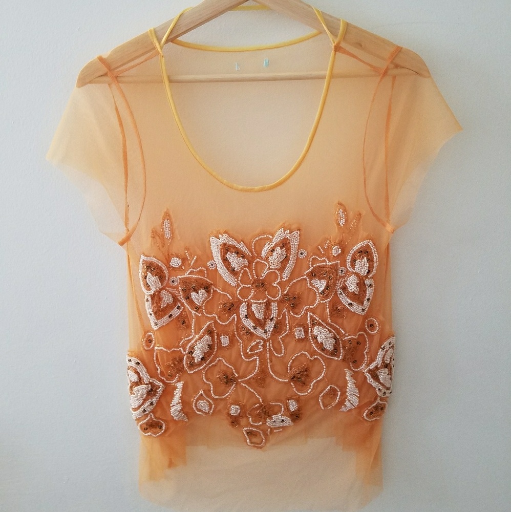 Gorgeous Urban Outfitters Cap Sleeve Top