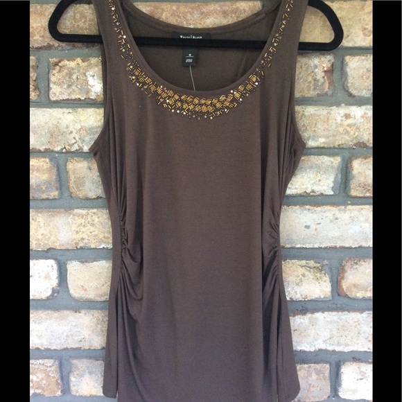 White House Black Market Tops - 💛 WHBM Brown Dressy Tank ❗️